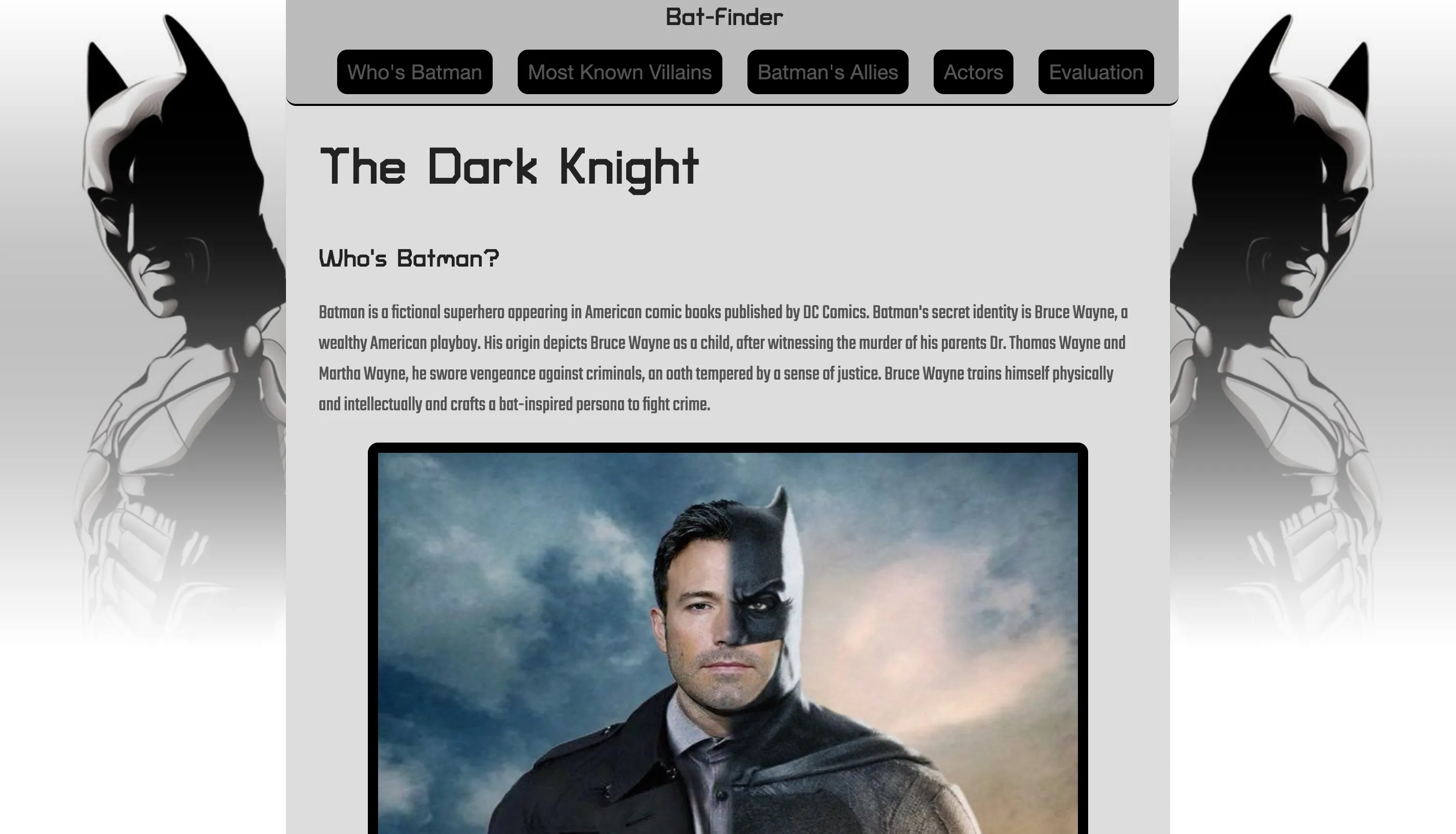 Batman Website